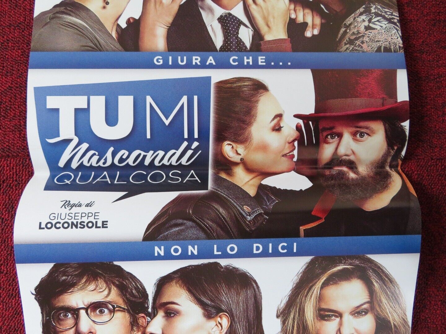 TU MI NASCONDI QUALCOSA ITALIAN LOCANDINA (27"x12.5") POSTER ROCCO PAPLEO 2018 Movie posters