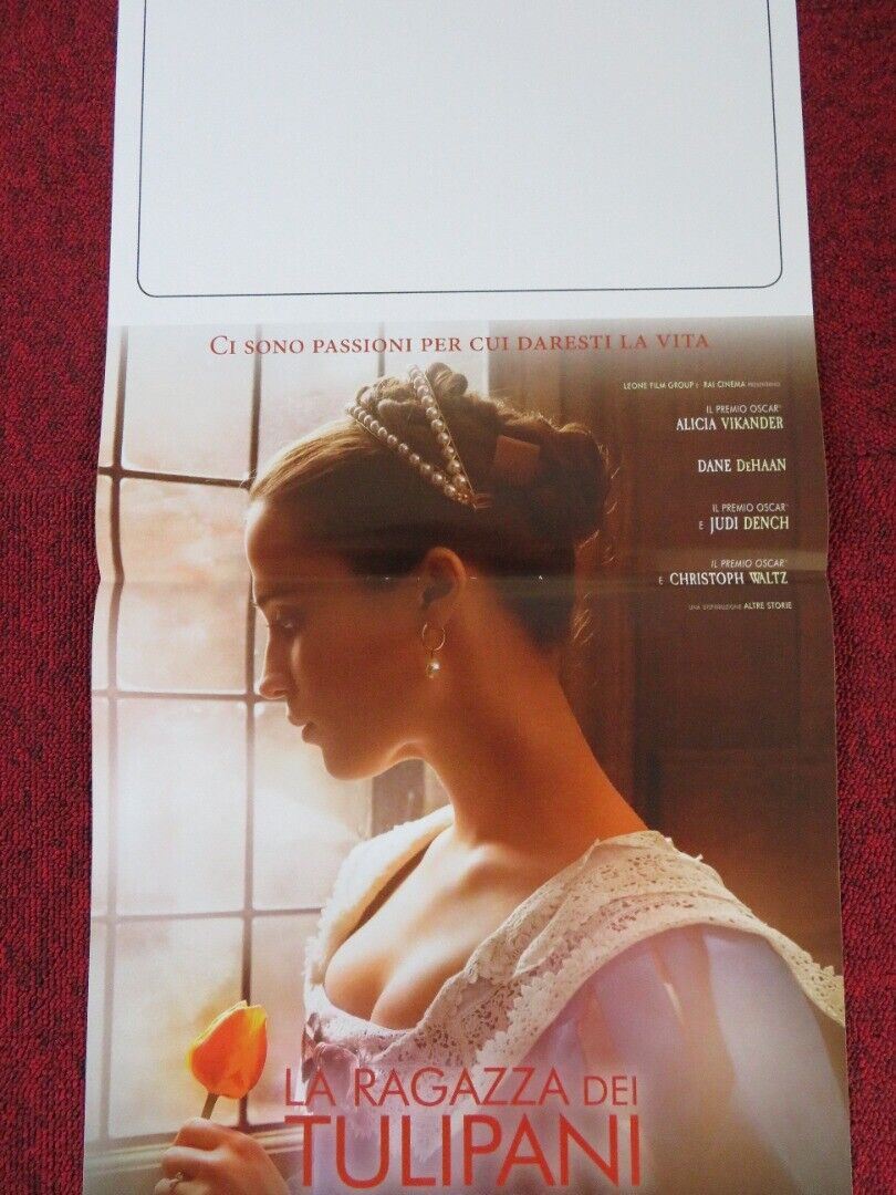 TULIP FEVER ITALIAN LOCANDINA (27"x12.5") POSTER CARA DELEVINGNE 2017 Movie posters