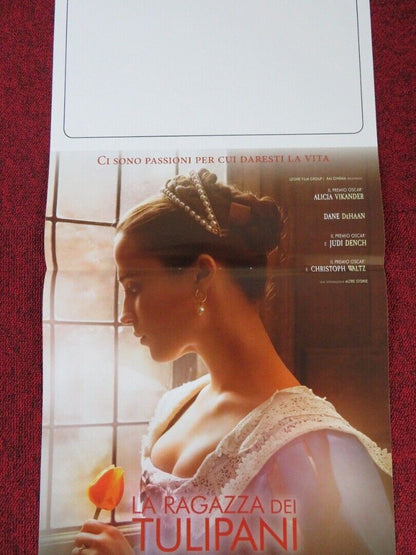 TULIP FEVER ITALIAN LOCANDINA (27"x12.5") POSTER CARA DELEVINGNE 2017 Movie posters