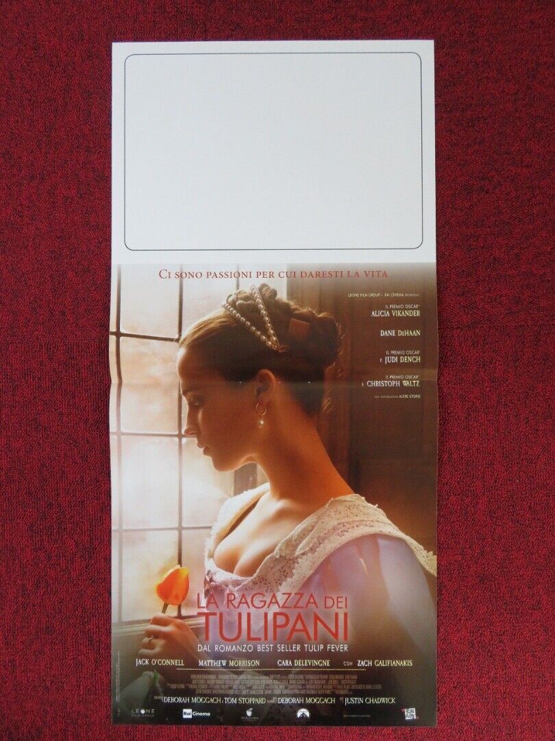 TULIP FEVER ITALIAN LOCANDINA (27"x12.5") POSTER CARA DELEVINGNE 2017 Movie posters