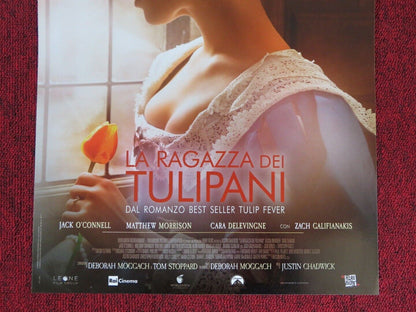 TULIP FEVER ITALIAN LOCANDINA (27"x12.5") POSTER CARA DELEVINGNE 2017 Movie posters