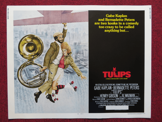 TULIPS US HALF SHEET (22"x 28") POSTER GABE KAPLAN BERNADETTE PETERS 1981 Rendezvous Cinema Movie posters