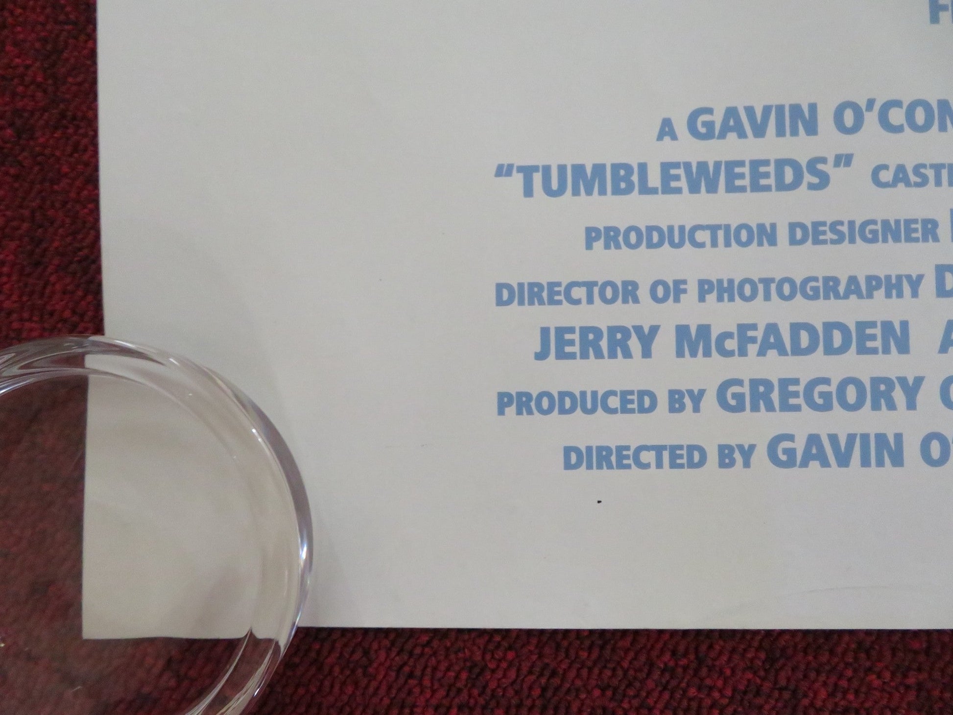 TUMBLEWEEDS UK QUAD ROLLED POSTER JANET MCTEER KIMBERLEY J. BROWN 1999 Rendezvous Cinema Movie posters