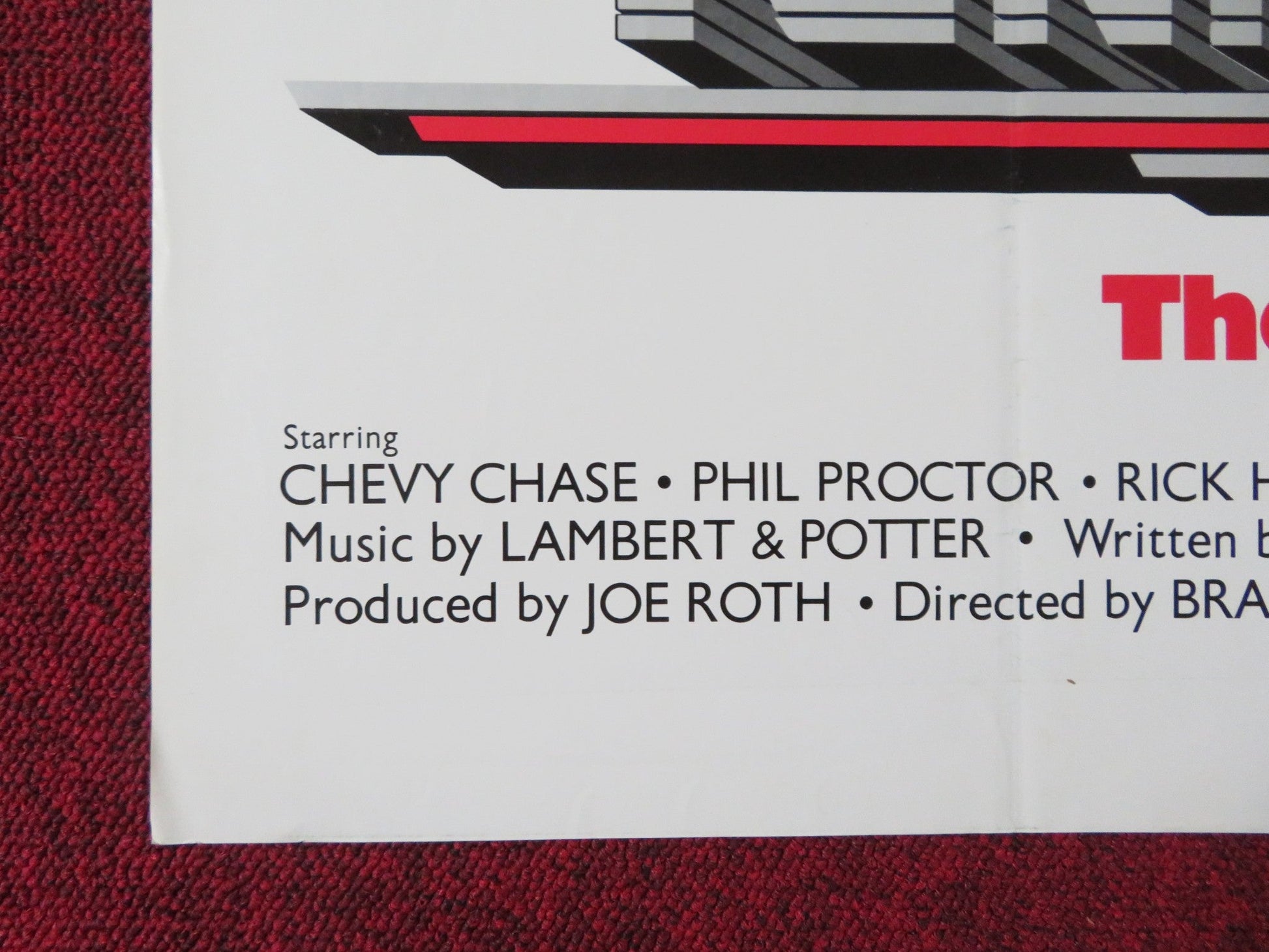 TUNNEL VISION FOLDED US ONE SHEET POSTER CHEVY CHASE PHIL PROCTOR 1976 Rendezvous Cinema Movie posters