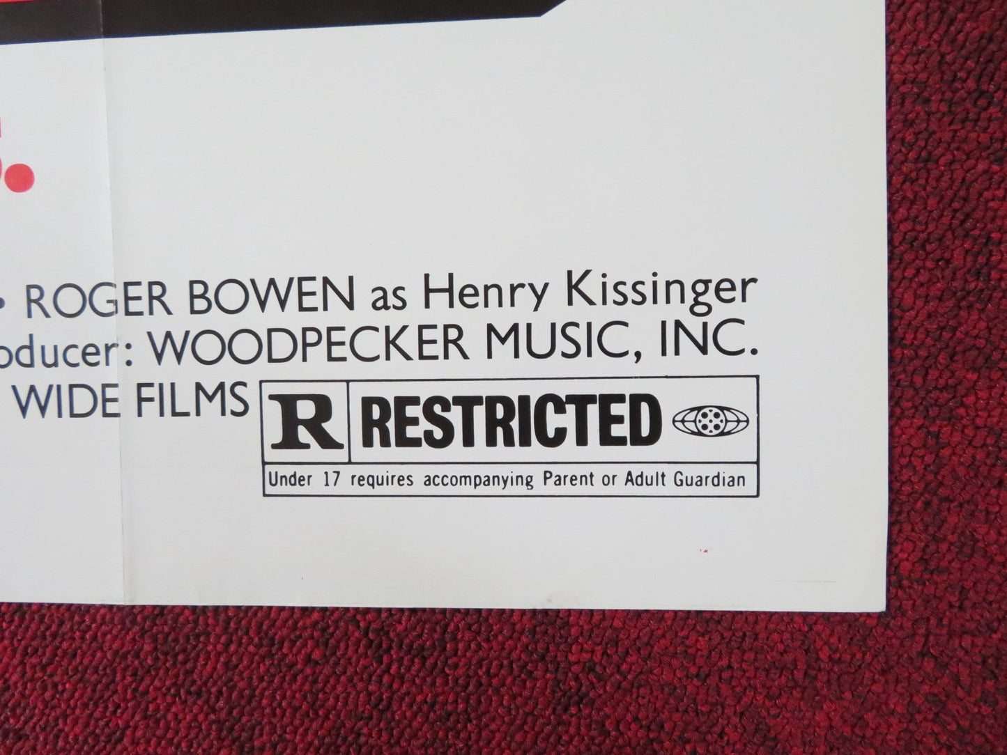 TUNNEL VISION FOLDED US ONE SHEET POSTER CHEVY CHASE PHIL PROCTOR 1976 Rendezvous Cinema Movie posters