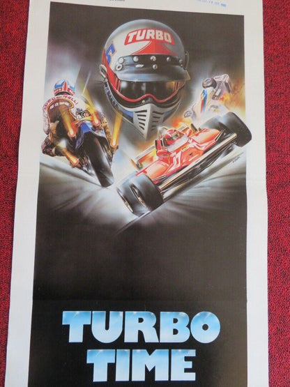 TURBO TIME ITALIAN LOCANDINA (27.5"x13") POSTER JAMES DAVIS 1983 Movie posters