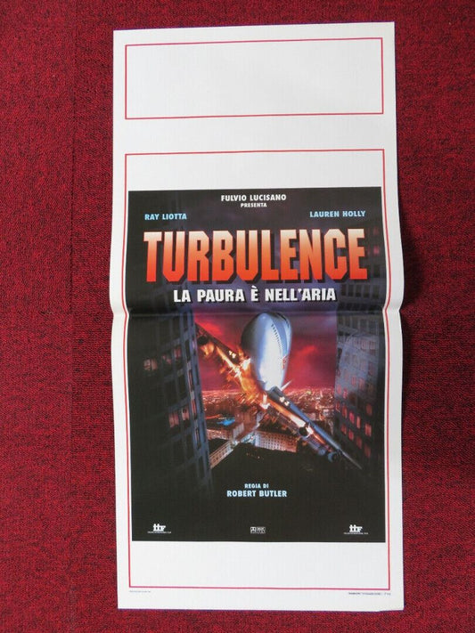 TURBULENCE ITALIAN LOCANDINA (27.5"x13") POSTER RAY LIOTTA LL COOL J 1997 Movie posters