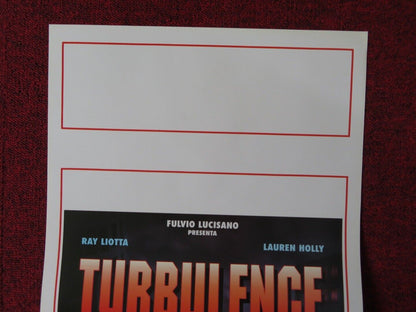 TURBULENCE ITALIAN LOCANDINA (27.5"x13") POSTER RAY LIOTTA LL COOL J 1997 Movie posters