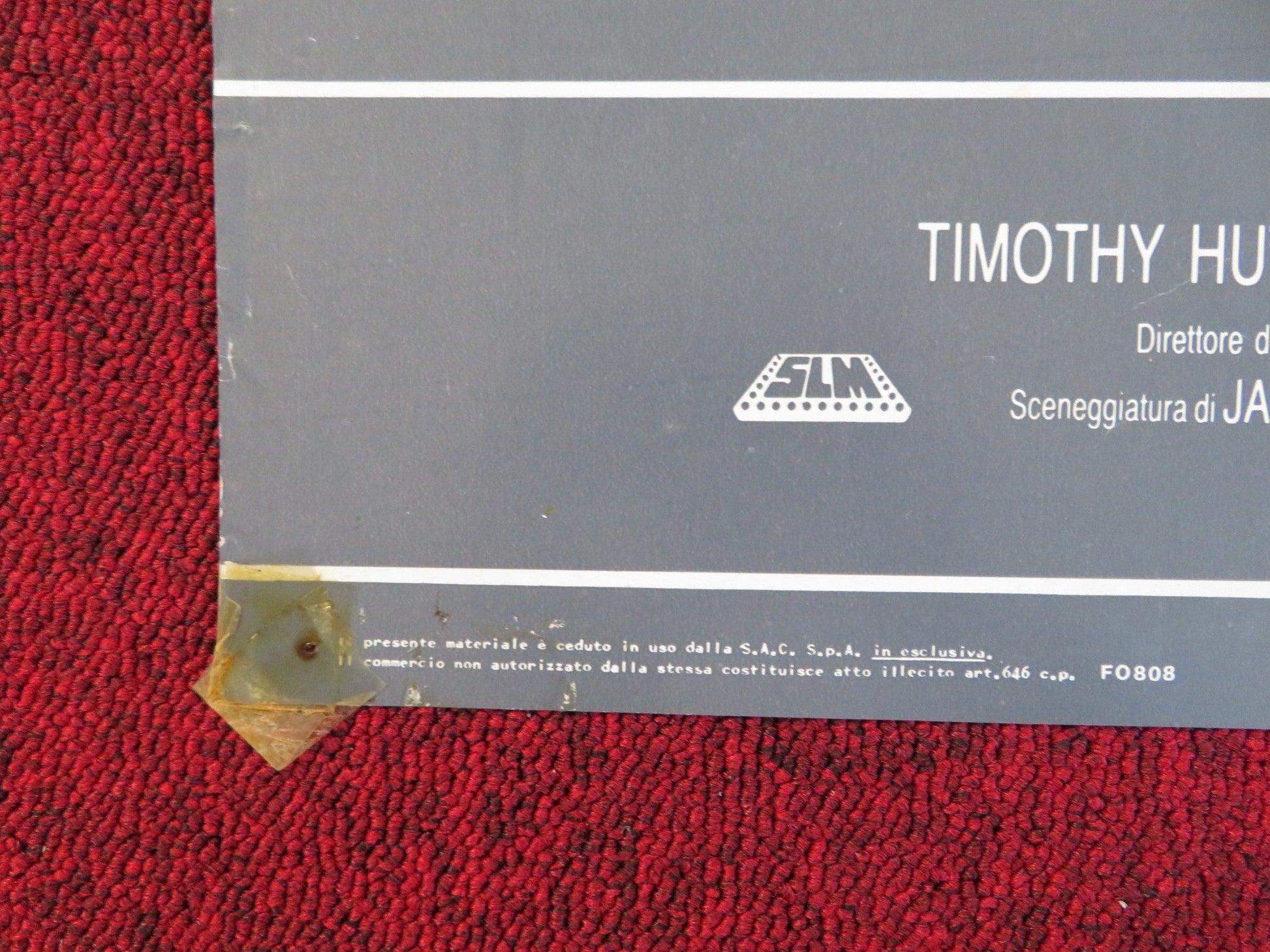 TURK 182 ITALIAN FOTOBUSTA POSTER TIMOTHY HUTTON KIM CATTRALL 1985 Rendezvous Cinema Movie posters