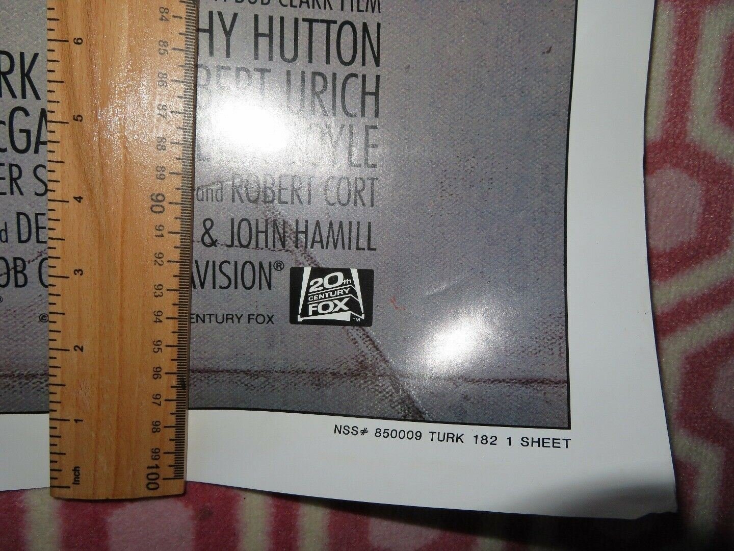 TURK 182 US ONE SHEET ROLLED POSTER TIMOTHY HUTTON KIM CATTRALL 1985 Movie posters