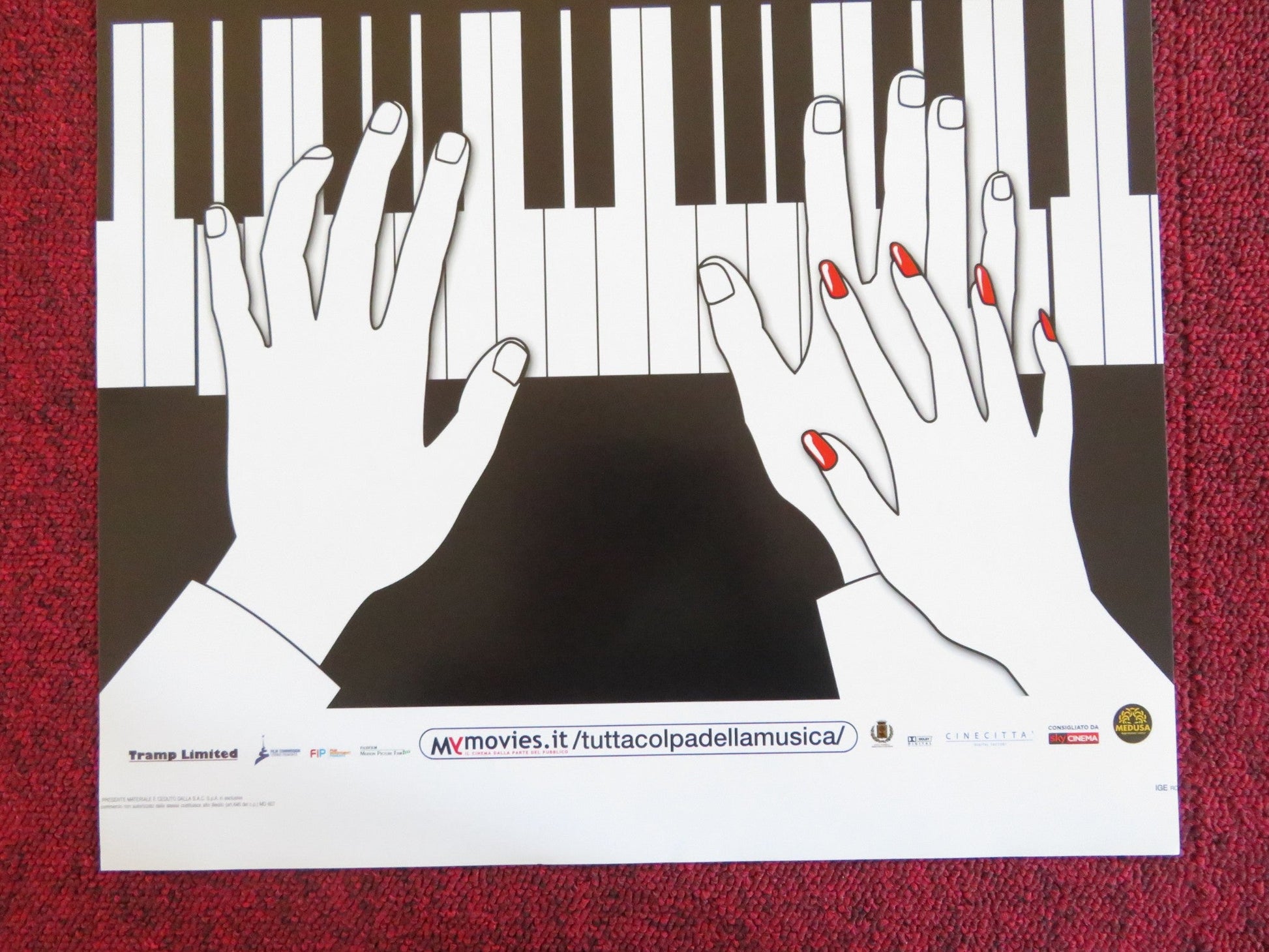 TUTTA COLPA DELLA MUSICA ITALIAN LOCANDINA POSTER STEFANIA SANDRELLI 2011 Rendezvous Cinema Movie posters