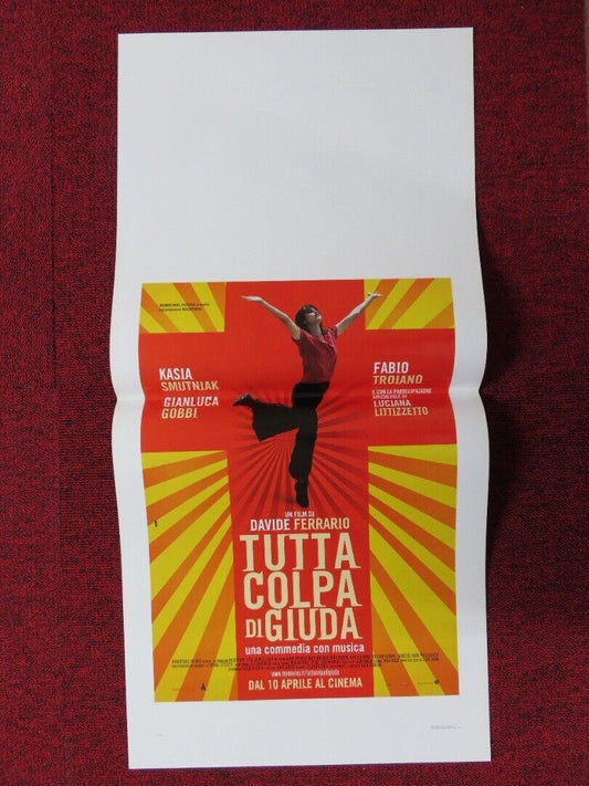 TUTTA COLPA DI GIUDA ITALIAN LOCANDINA (27.5"x13") POSTER KASIA SMUTNIAK 1992 Movie posters
