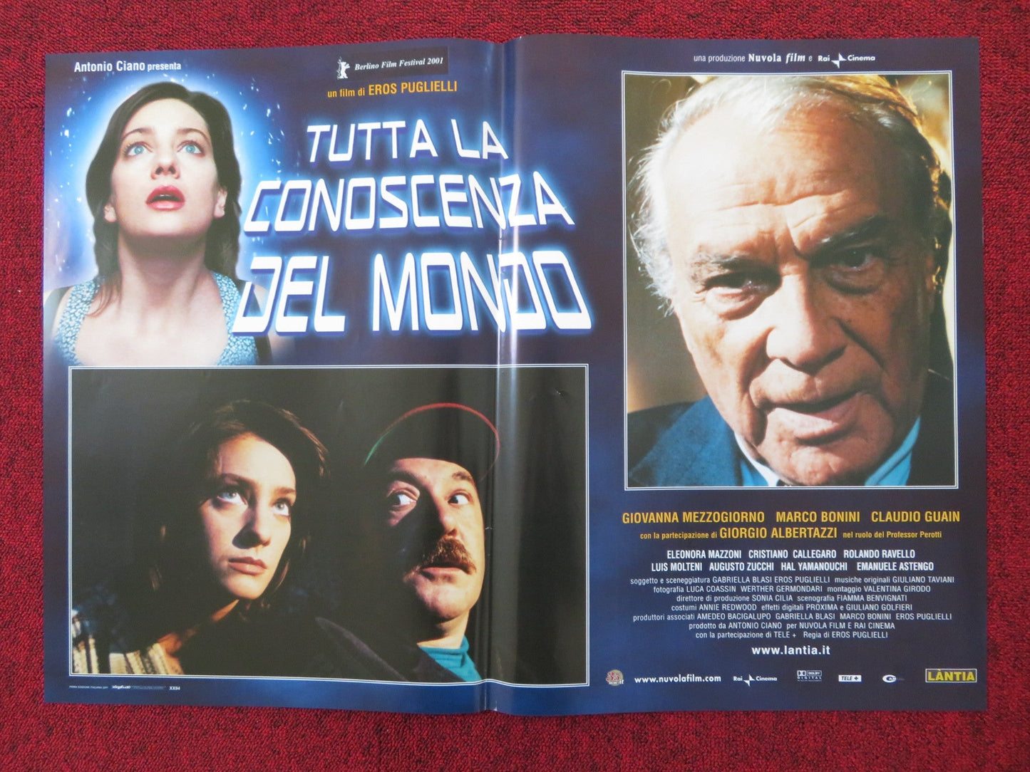 TUTTA LA CONOSCENZA DEL MONDO - C ITALIAN FOTOBUSTA POSTER MEZZOGIORNO 2001 Rendezvous Cinema Movie posters