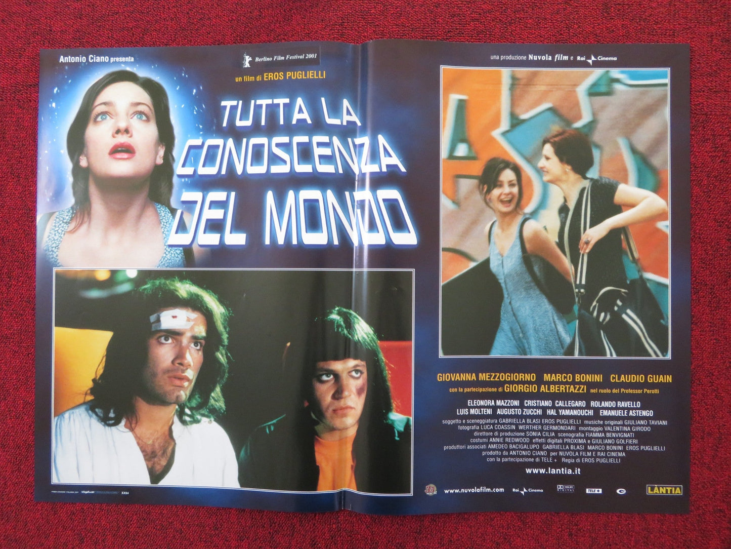 TUTTA LA CONOSCENZA DEL MONDO - D ITALIAN FOTOBUSTA POSTER MEZZOGIORNO 2001 Rendezvous Cinema Movie posters