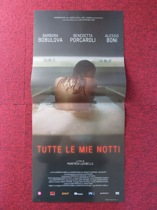 TUTTE LE MIE NOTTI ITALIAN LOCANDINA POSTER BARBORA BOBULOVA B. PORCAROLI 2018 Rendezvous Cinema Movie posters