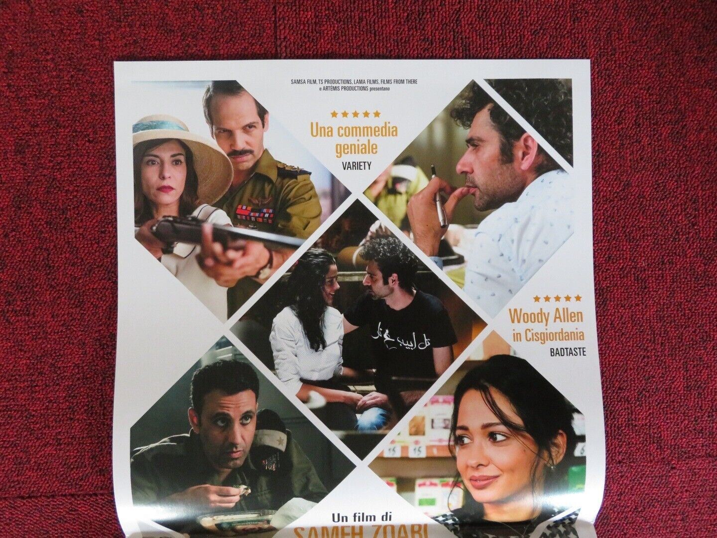 TUTTI PAZZI A TEL AVIV ITALIAN LOCANDINA (27"x13") POSTER KAIS NASHIF 2018 - Rendezvous Cinema