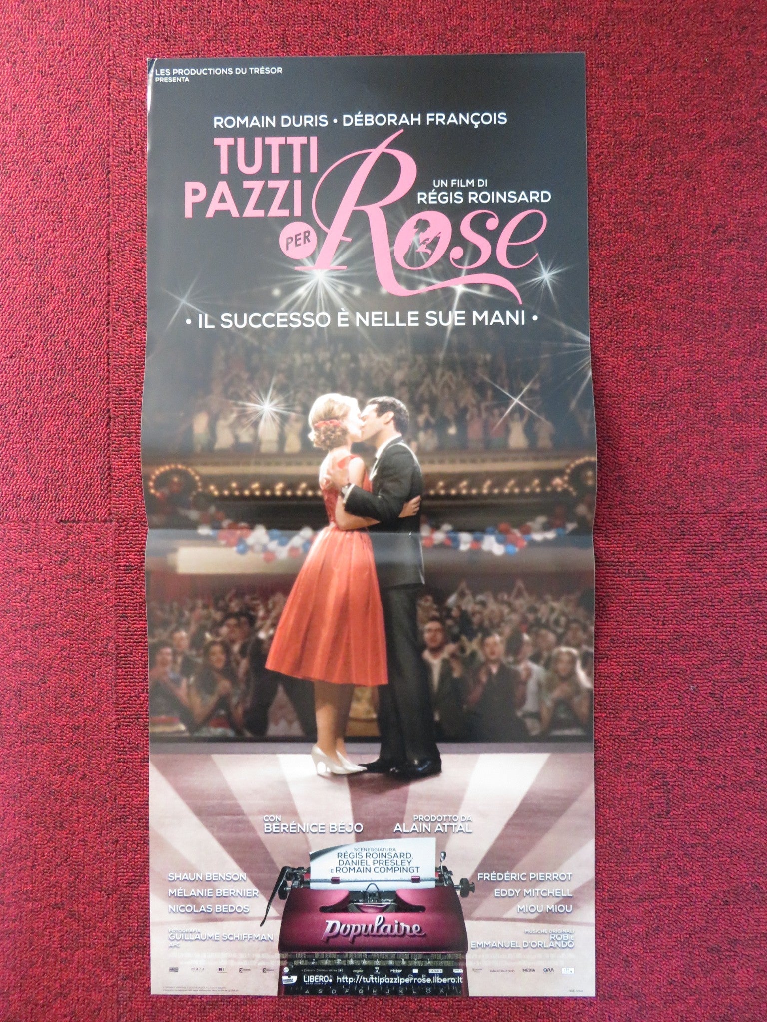 TUTTI PAZZI PER ROSE ITALIAN LOCANDINA POSTER ROMAIN DURIS DEBORAH FRANCOIS 2012 Rendezvous Cinema Movie posters