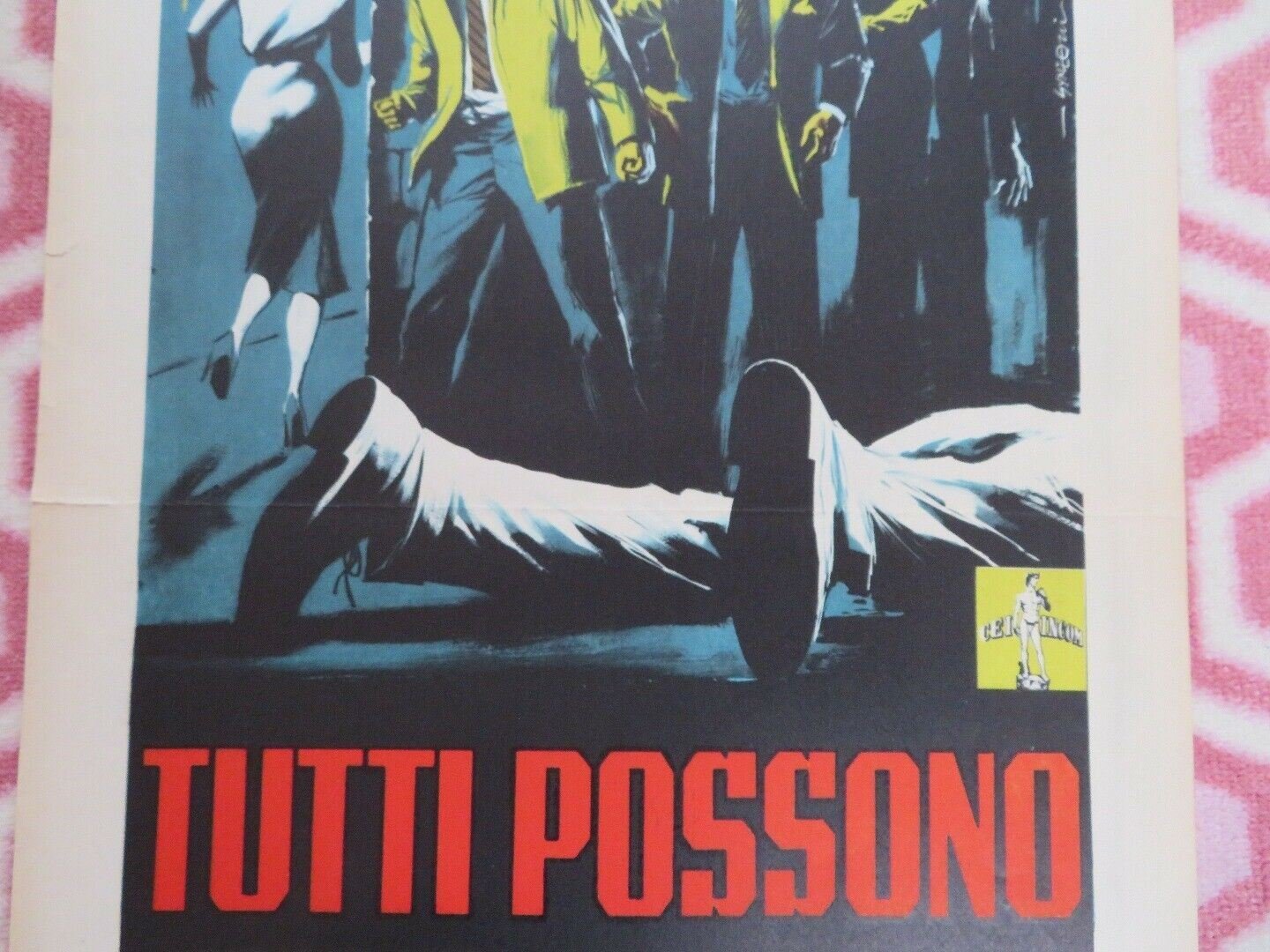TUTTI POSSONO UCCIDERMI ITALIAN LOCANDINA (27.5" x 13") POSTER FRANCO FABRIZI - Rendezvous Cinema