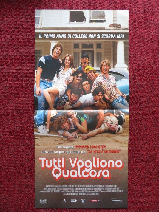 TUTTI VOGLIONO QUALCOSA ITALIAN LOCANDINA (27"x12.5") POSTER BLAKE JENNER 2016 - Rendezvous Cinema