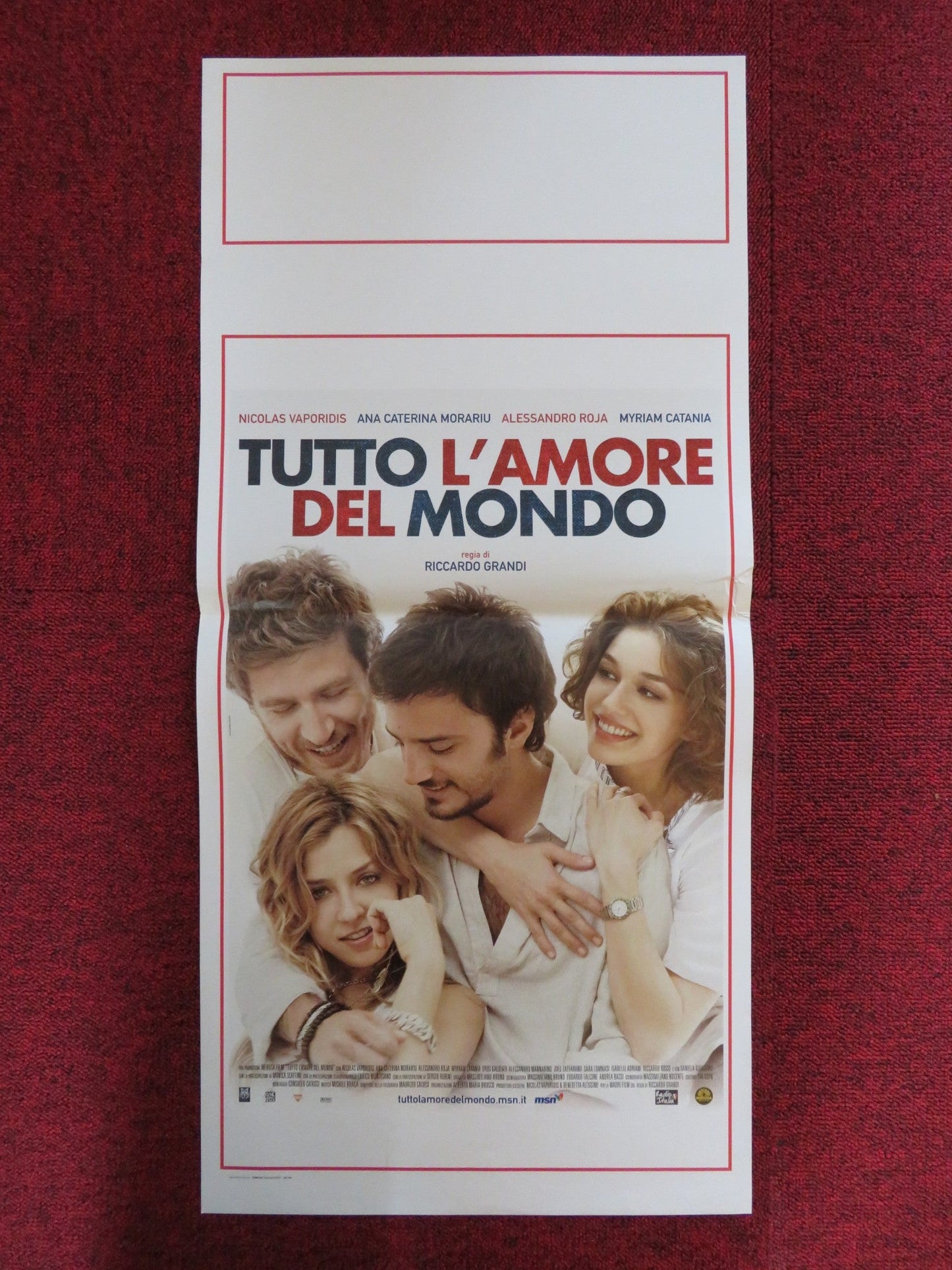 TUTTO L'AMORE DEL MONDO ITALIAN LOCANDINA POSTER NICOLAS VAPORIDIS 2010 Rendezvous Cinema Movie posters