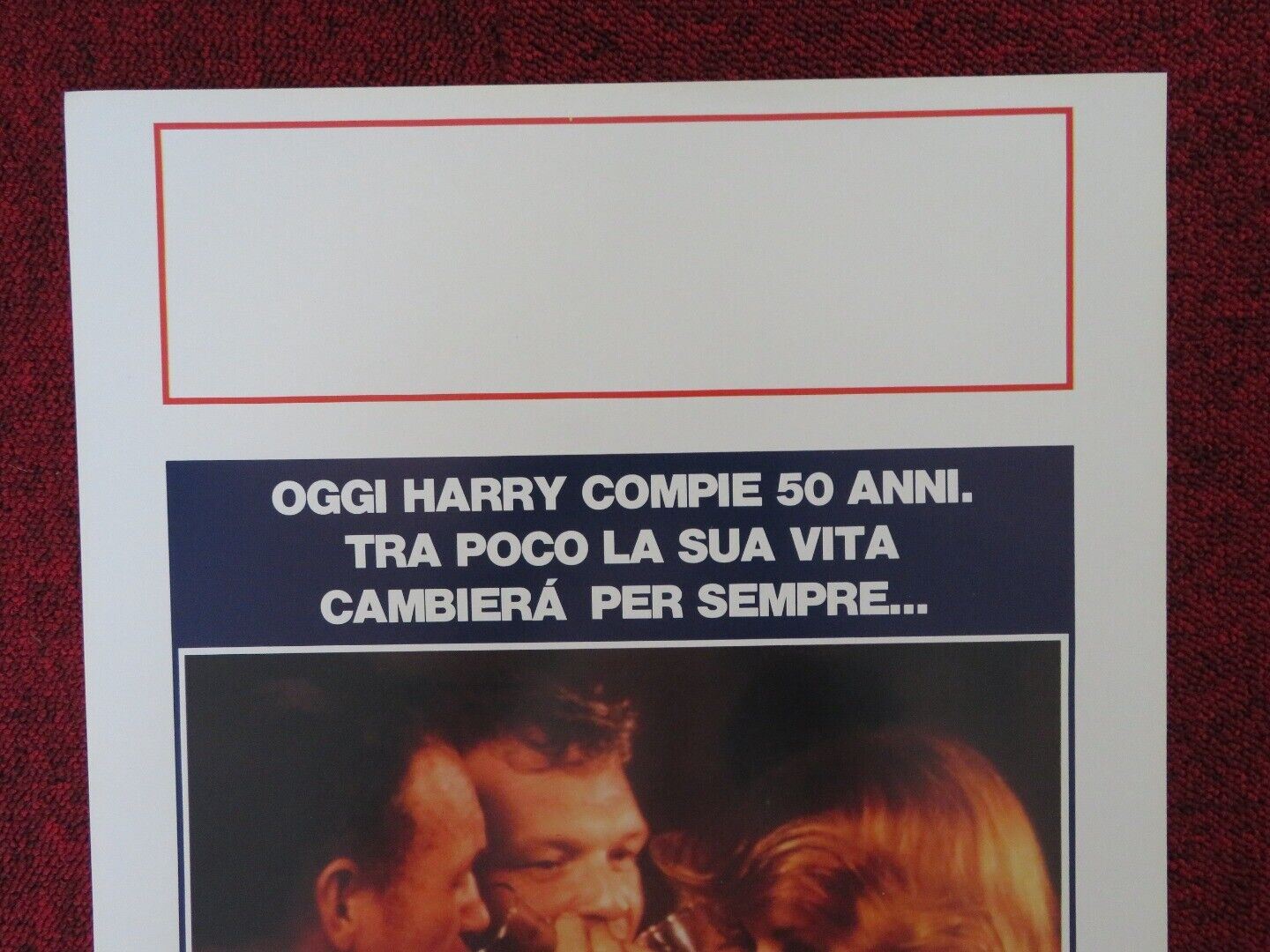 TWICE IN A LIFETIME ITALIAN LOCANDINA (27.5"x13") POSTER GENE HACKMAN 1987 Movie posters