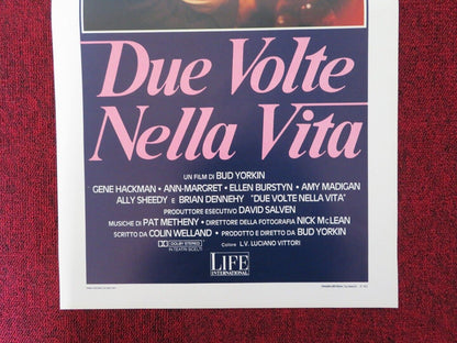 TWICE IN A LIFETIME ITALIAN LOCANDINA (27.5"x13") POSTER GENE HACKMAN 1987 Movie posters