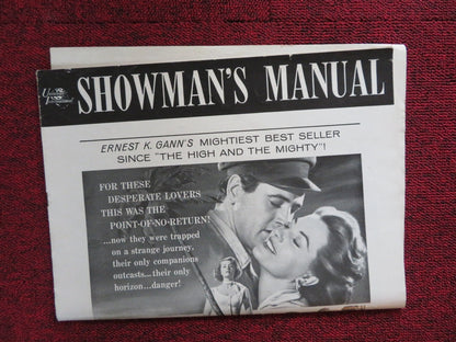 TWILIGHT FOR THE GODS UNCUT UNIVERSAL INTERNATIONAL FOLDED PRESS BOOK 1958 Rendezvous Cinema Movie posters