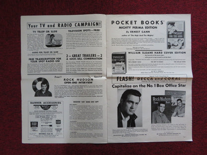 TWILIGHT FOR THE GODS UNCUT UNIVERSAL INTERNATIONAL FOLDED PRESS BOOK 1958 Rendezvous Cinema Movie posters