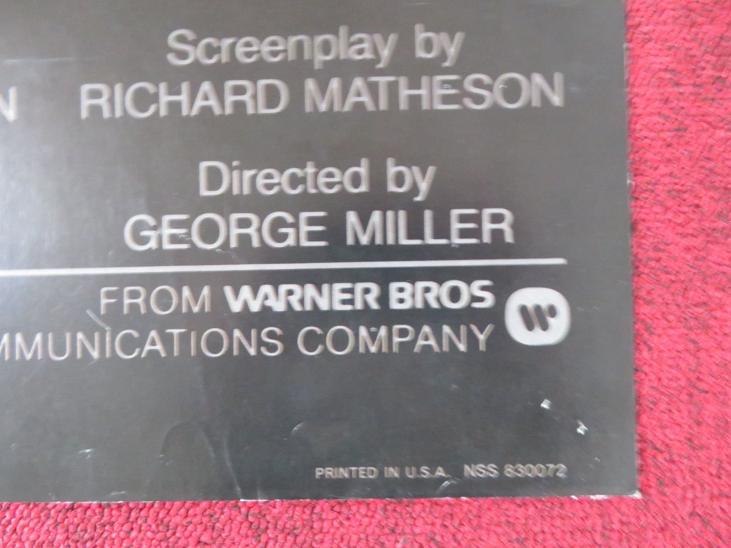 TWILIGHT ZONE: THE MOVIE FOLDED US ONE SHEET POSTER SPIELBERG LANDIS 1983 Rendezvous Cinema Movie posters