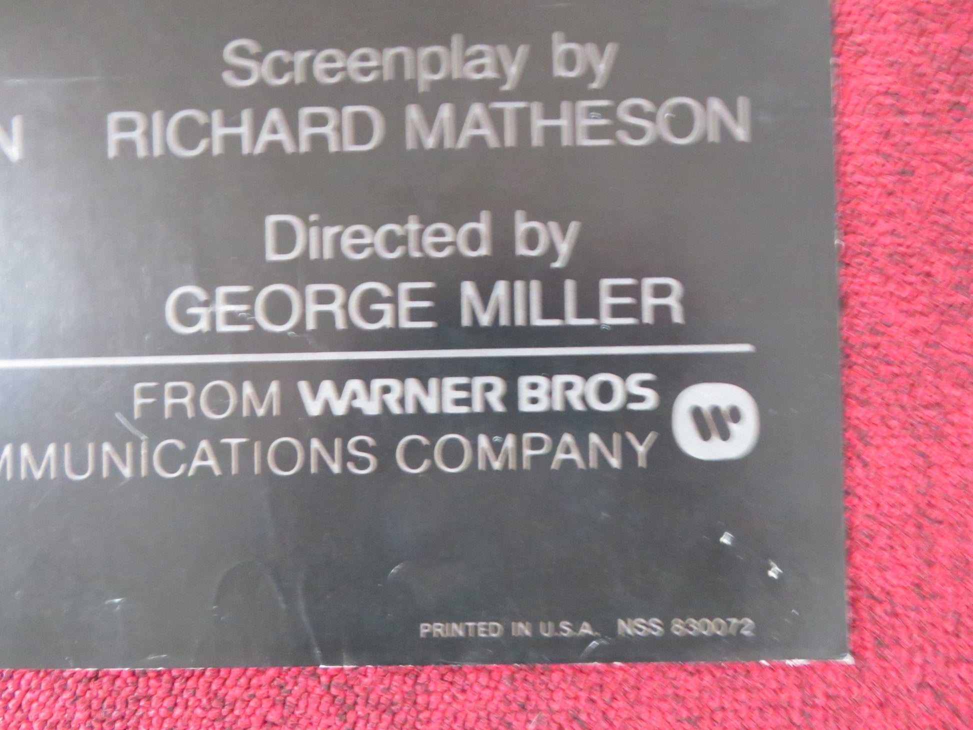 TWILIGHT ZONE: THE MOVIE FOLDED US ONE SHEET POSTER SPIELBERG LANDIS 1983 Rendezvous Cinema Movie posters