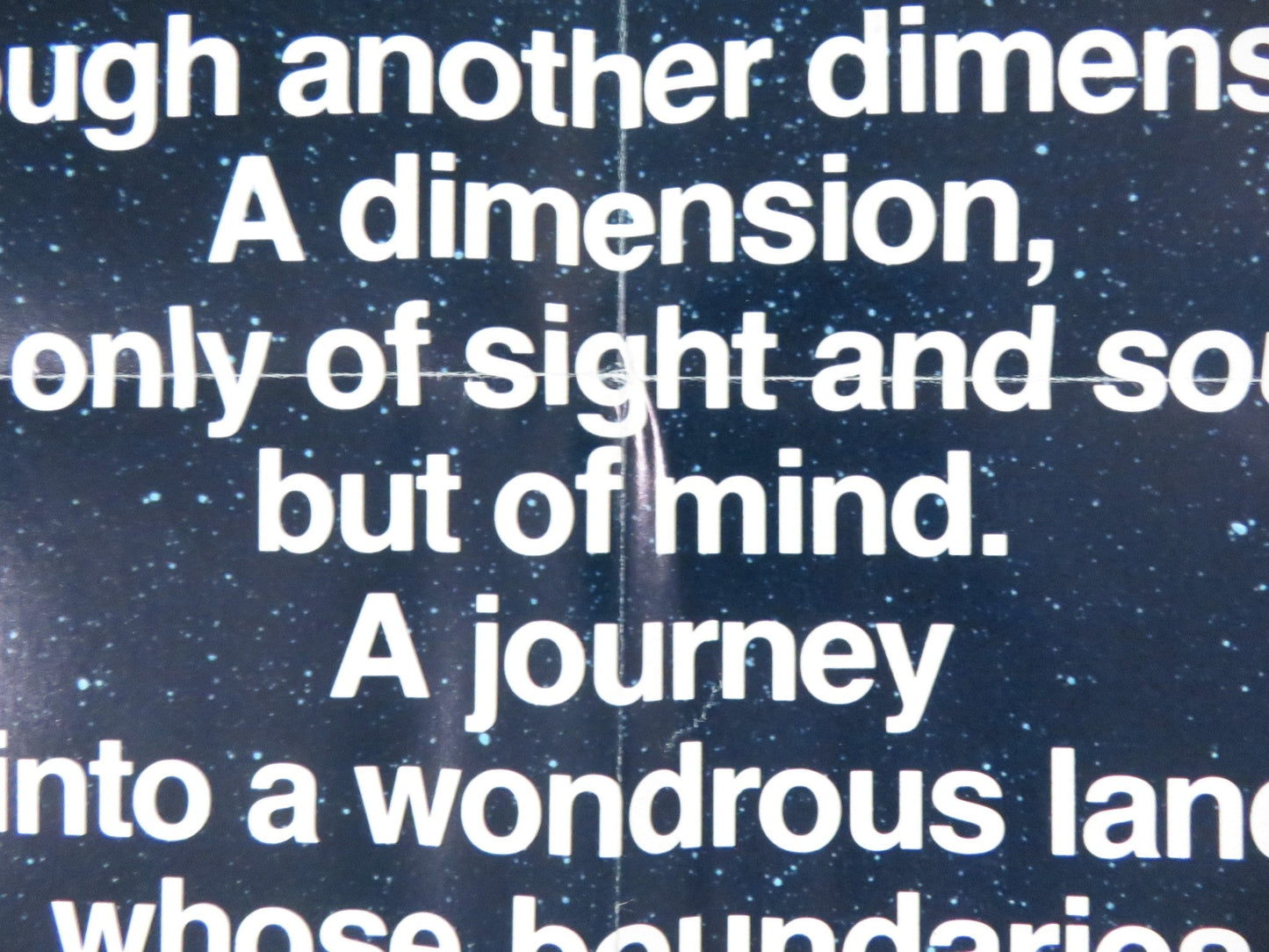 TWILIGHT ZONE: THE MOVIE FOLDED US ONE SHEET POSTER SPIELBERG LANDIS 1983 Rendezvous Cinema Movie posters