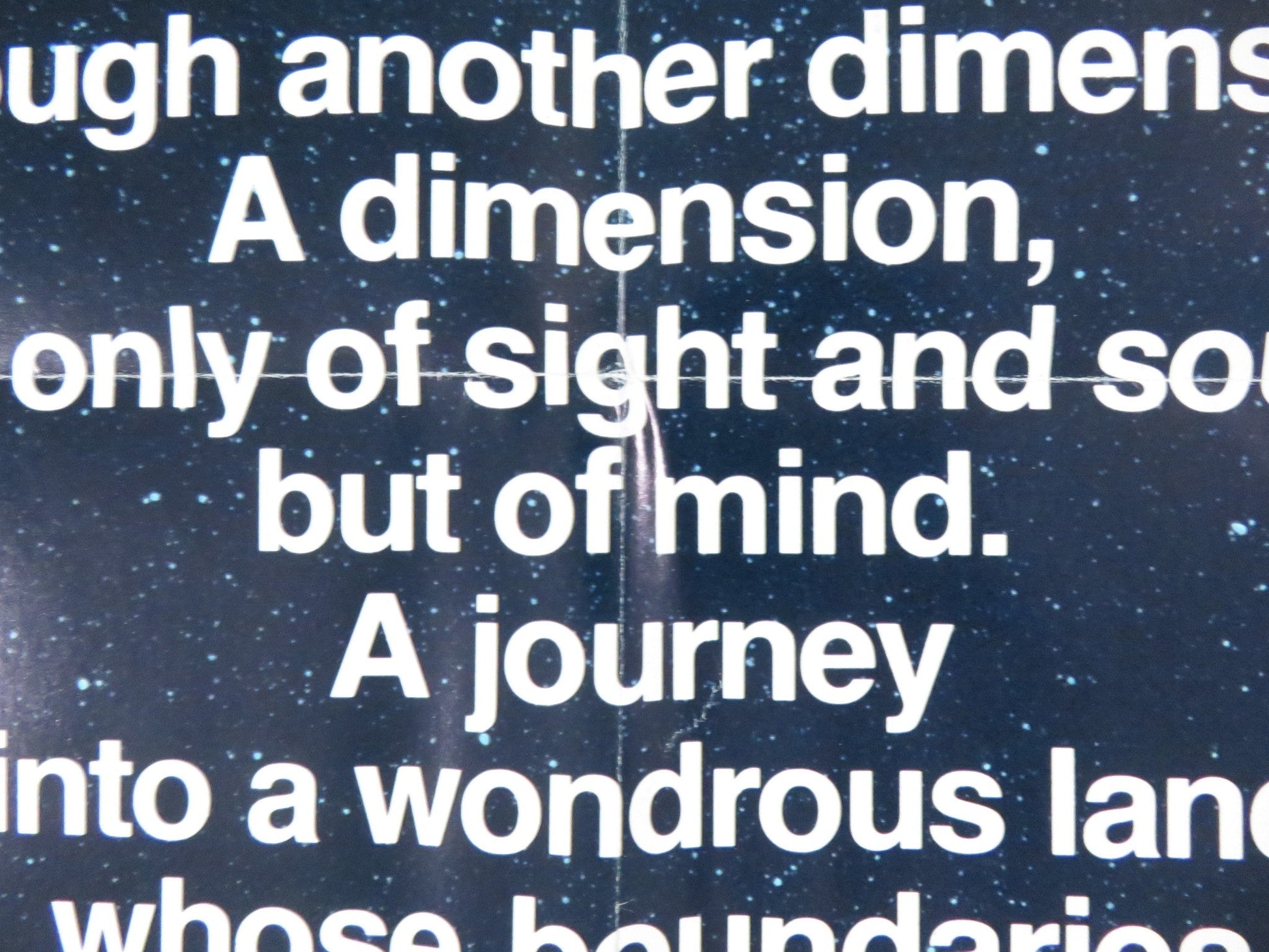 TWILIGHT ZONE: THE MOVIE FOLDED US ONE SHEET POSTER SPIELBERG LANDIS 1983 Rendezvous Cinema Movie posters