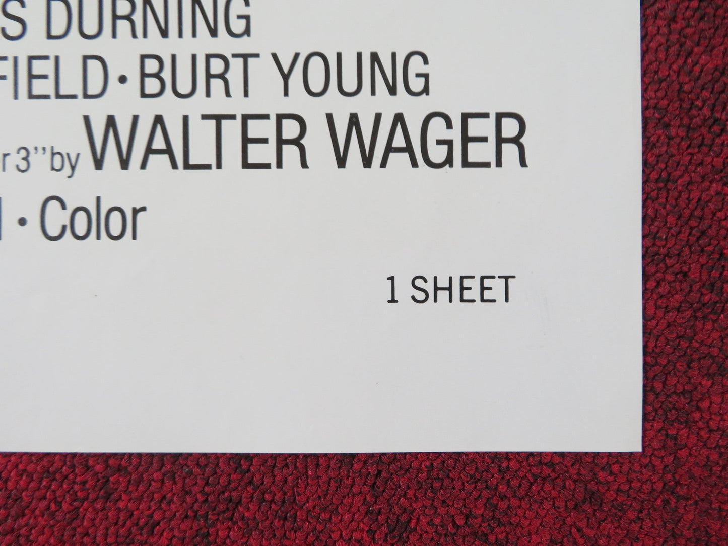 TWILIGHT'S LAST GLEAMING FOLDED US ONE SHEET POSTER BURT LANCASTER 1977 Rendezvous Cinema Movie posters