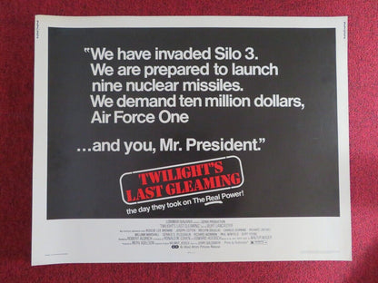TWILIGHT'S LAST GLEAMING US HALF SHEET (22"x 28") POSTER BURT LANCASTER 1977 Movie posters