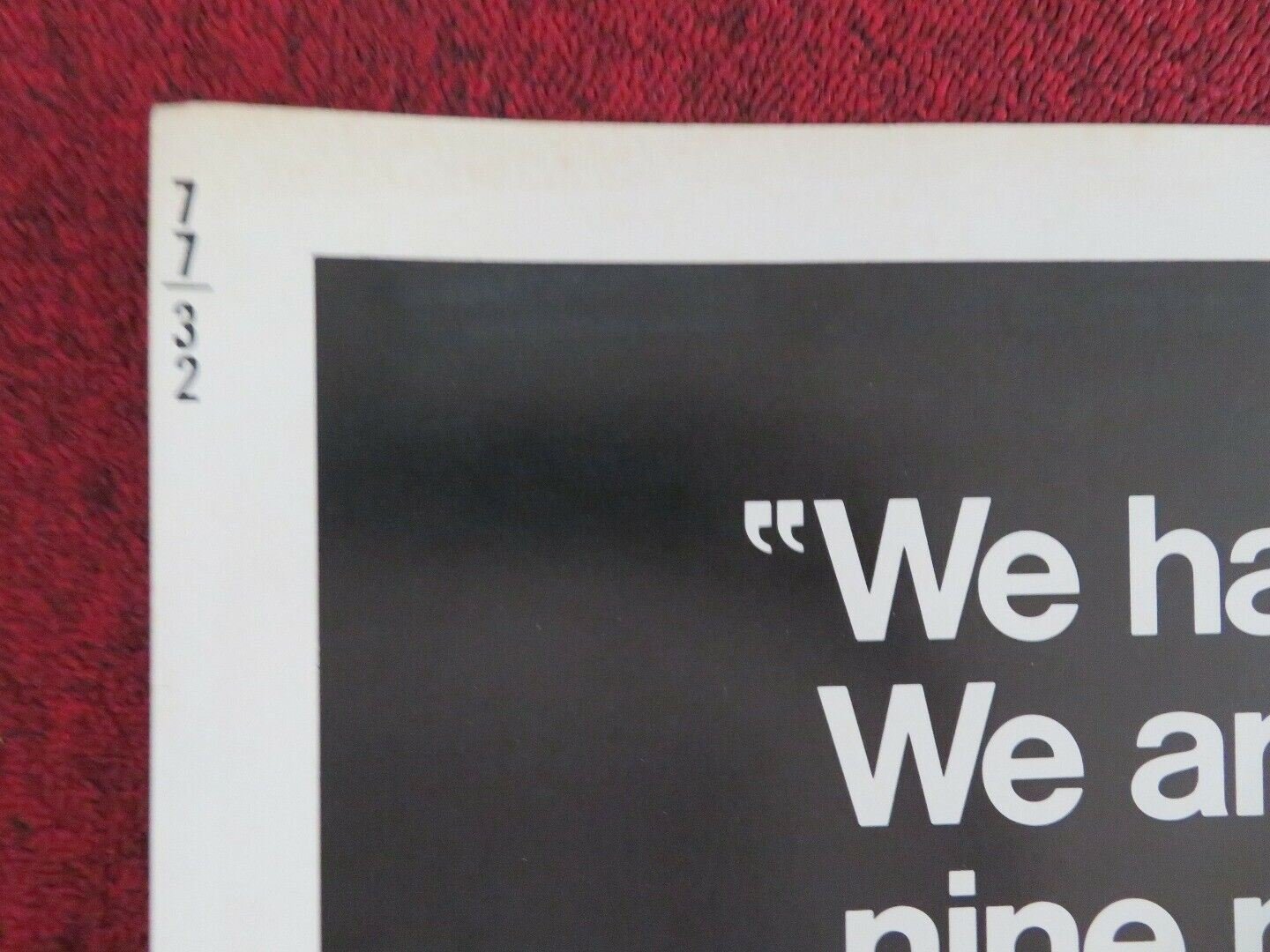 TWILIGHT'S LAST GLEAMING US HALF SHEET (22"x 28") POSTER BURT LANCASTER 1977 Movie posters