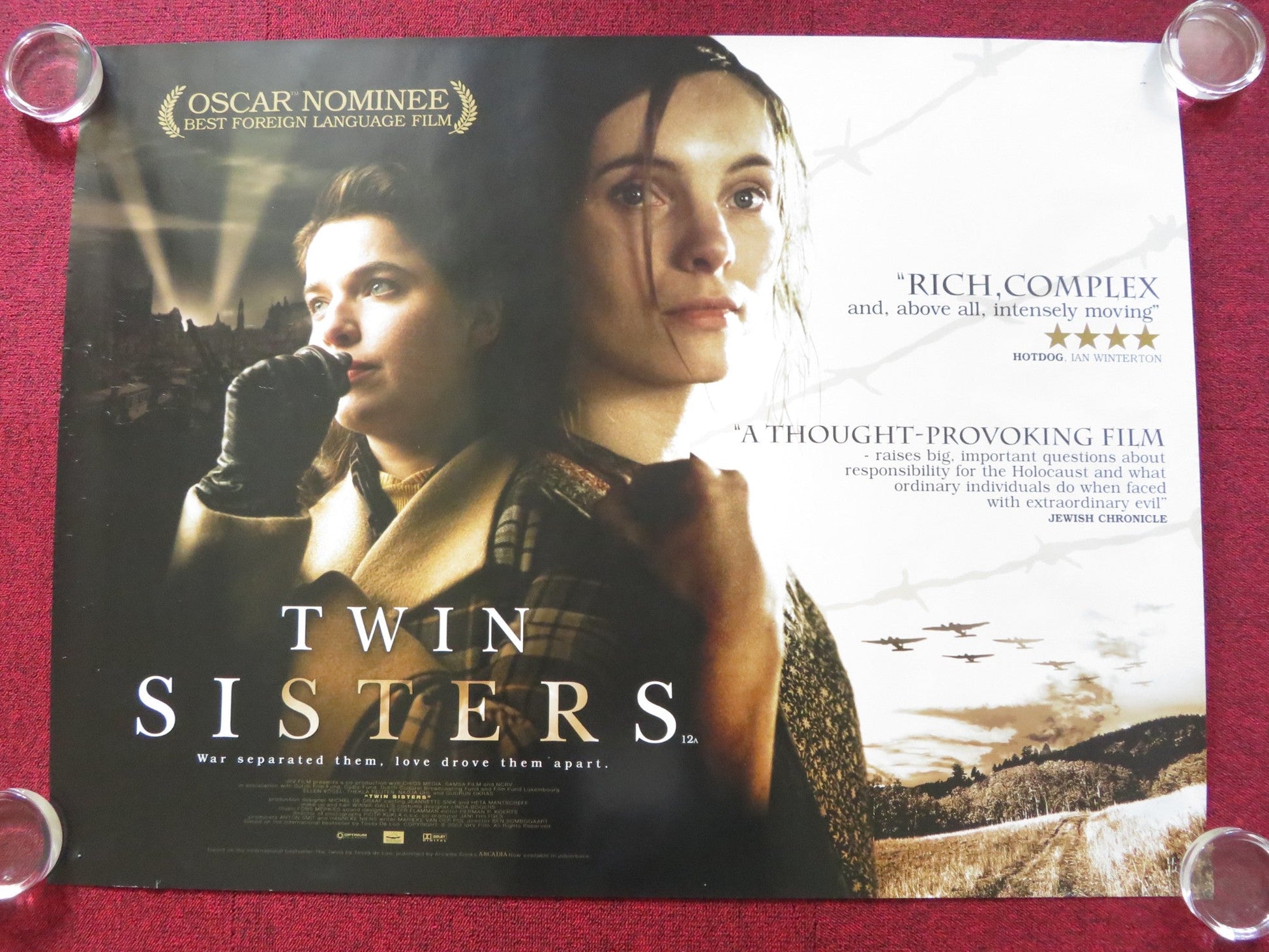 TWIN SISTERS UK QUAD (30"x 40") ROLLED POSTER ELLEN VOGEL GUDRUN OKRAS 2002 Rendezvous Cinema Movie posters