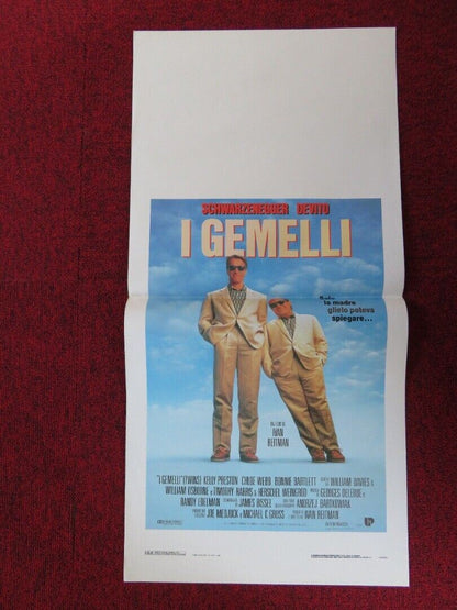 TWINS ITALIAN LOCANDINA (27.5"x13.5") POSTER SCHWARZENEGGER DEVITO 1989 Movie posters