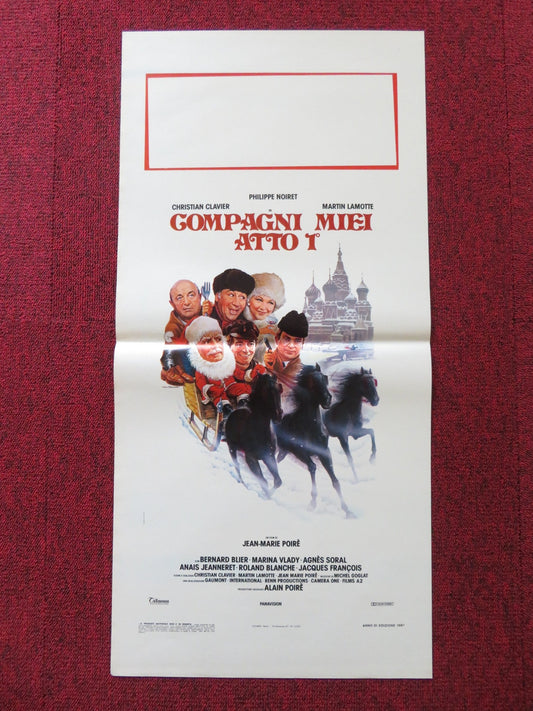 TWIST AGAIN IN MOSCOW ITALIAN LOCANDINA POSTER NOIRET CHRISTIAN CLAVIER 1986 Rendezvous Cinema Movie posters