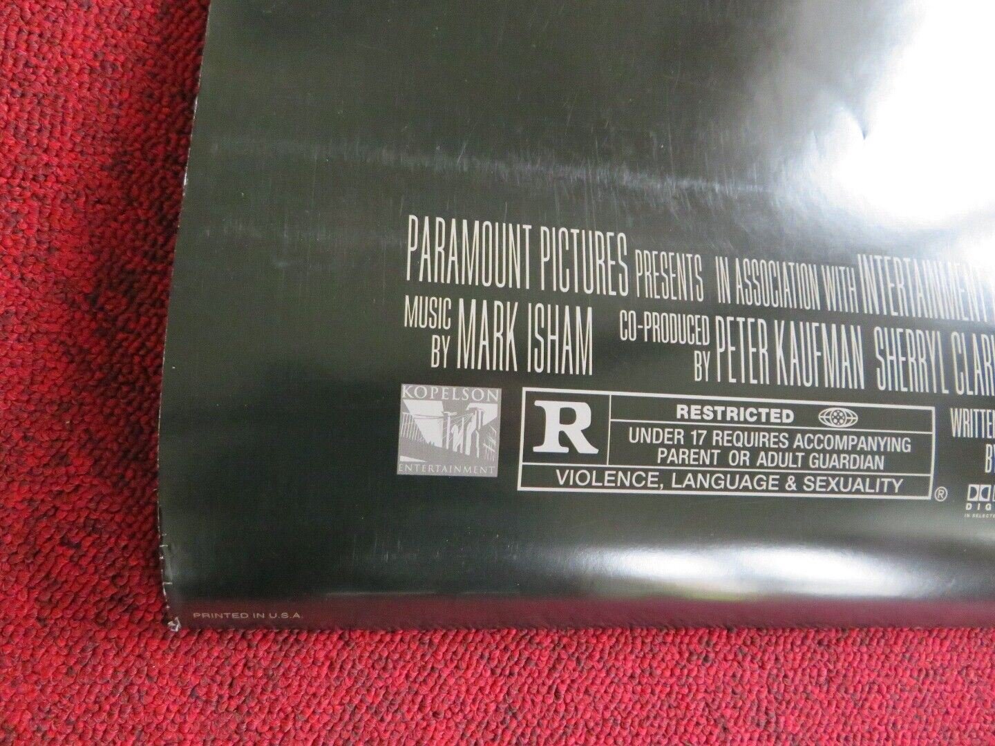 TWISTED US ONE SHEET ROLLED POSTER SAMUEL L.JACKSON ASHELY JUDD 2004 Movie posters