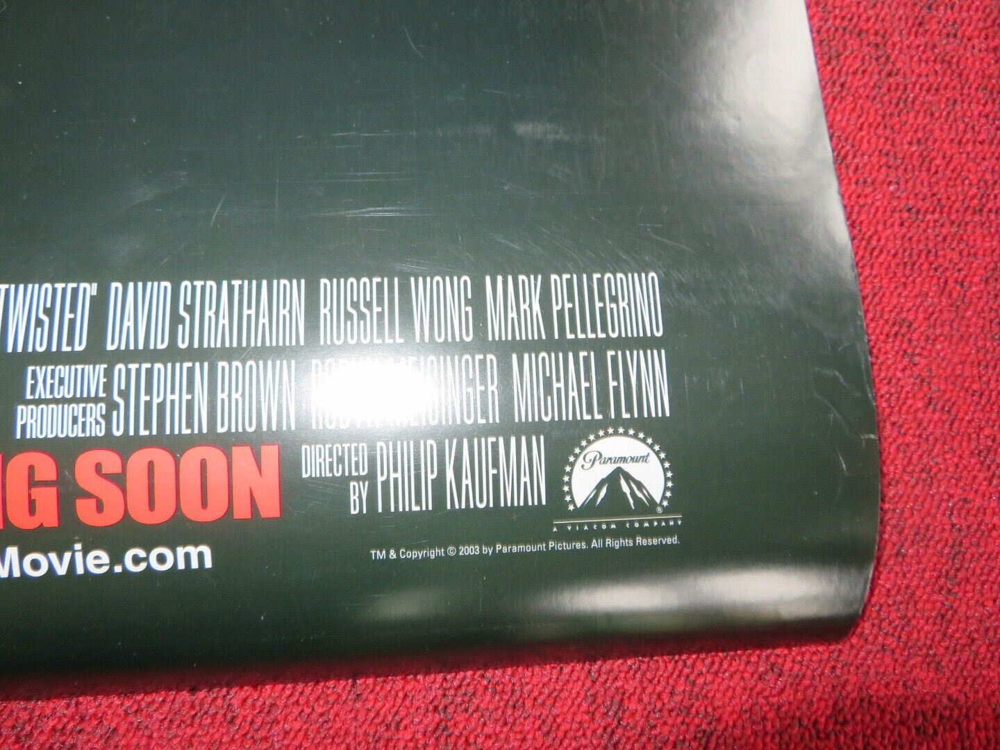 TWISTED US ONE SHEET ROLLED POSTER SAMUEL L.JACKSON ASHELY JUDD 2004 Movie posters