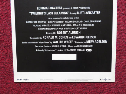 TWLIGHT'S LAST GLEAMING US INSERT (14"x 36") POSTER BURT LANCASTER 1977 Rendezvous Cinema Movie posters
