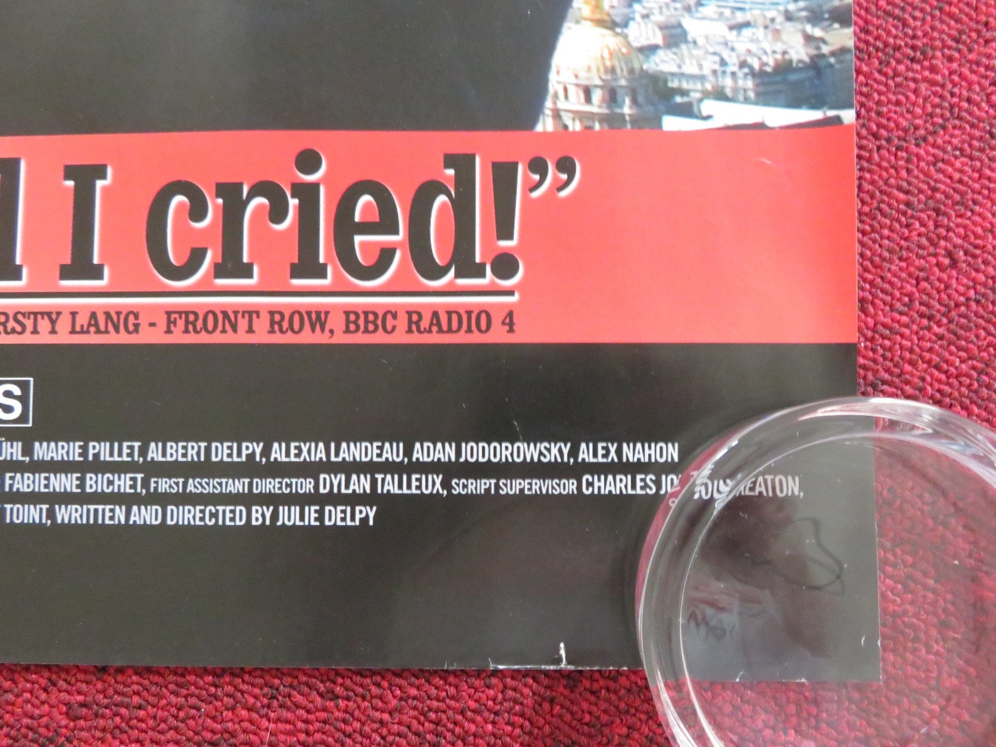 TWO DAYS IN PARIS UK QUAD ROLLED POSTER ADAM GOLDBERG JULIE DELPY 2007 Rendezvous Cinema Movie posters