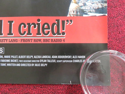 TWO DAYS IN PARIS UK QUAD ROLLED POSTER ADAM GOLDBERG JULIE DELPY 2007 Rendezvous Cinema Movie posters