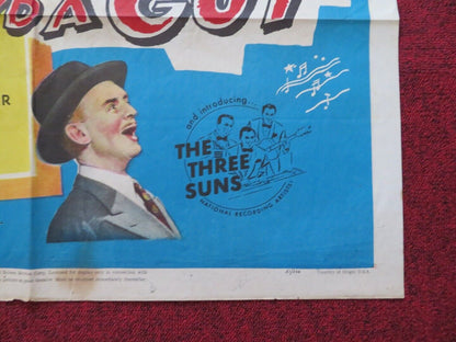 TWO GALS AND A GUY FOLDED US ONE SHEET POSTER ROBERT ALDA JANIS PAIGE 1951 Movie posters