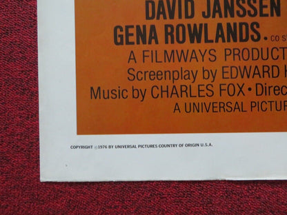 TWO MINUTE WARNING FOLDED US ONE SHEET POSTER CHARLTON HESTON 1976 Movie posters