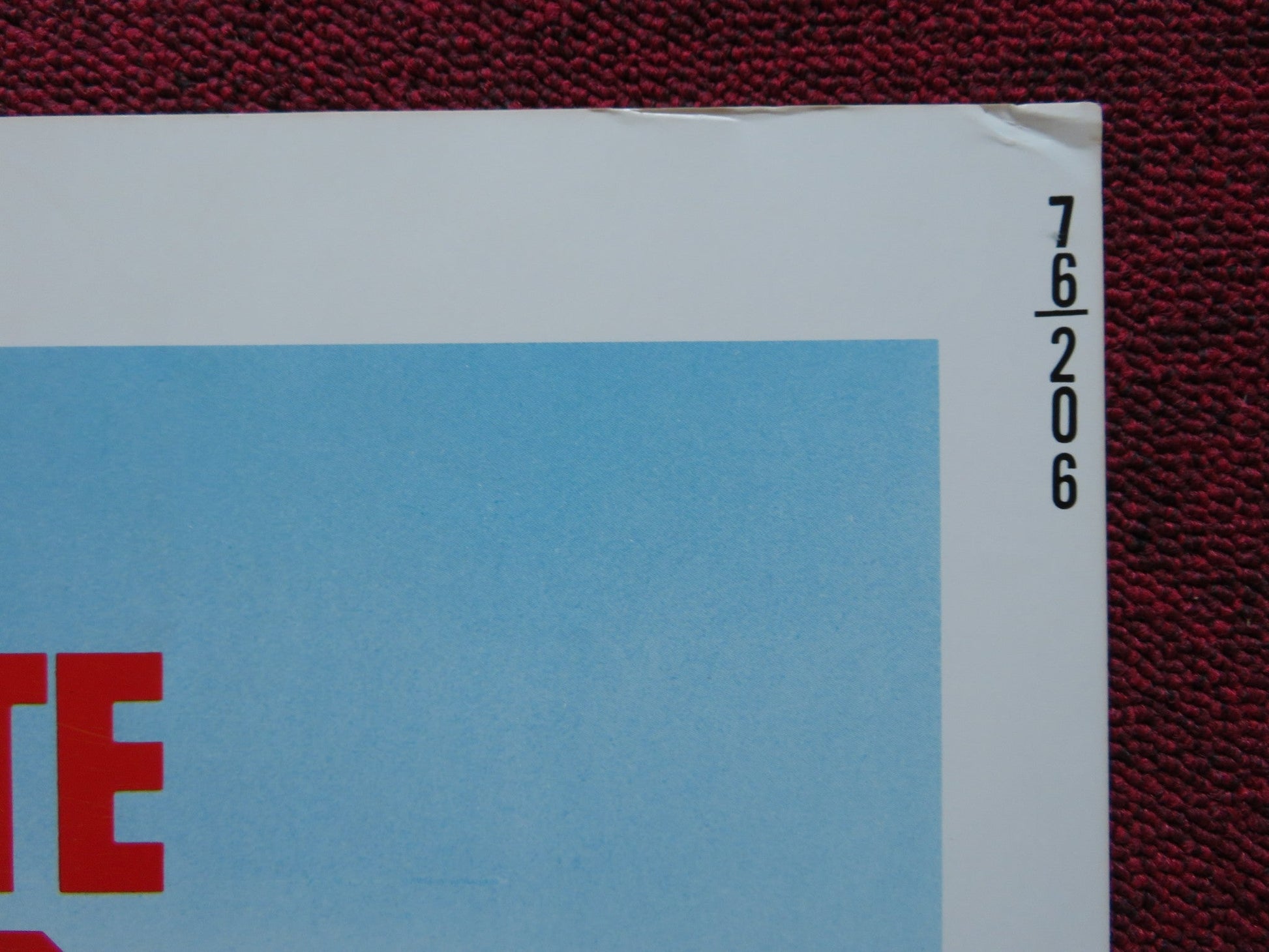 TWO MINUTE WARNING US HALF SHEET (22"x 28") POSTER CHARLTON HESTON J.CASSAVET Rendezvous Cinema Movie posters