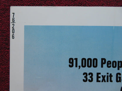 TWO MINUTE WARNING US HALF SHEET (22"x 28") POSTER CHARLTON HESTON J.CASSAVET Rendezvous Cinema Movie posters
