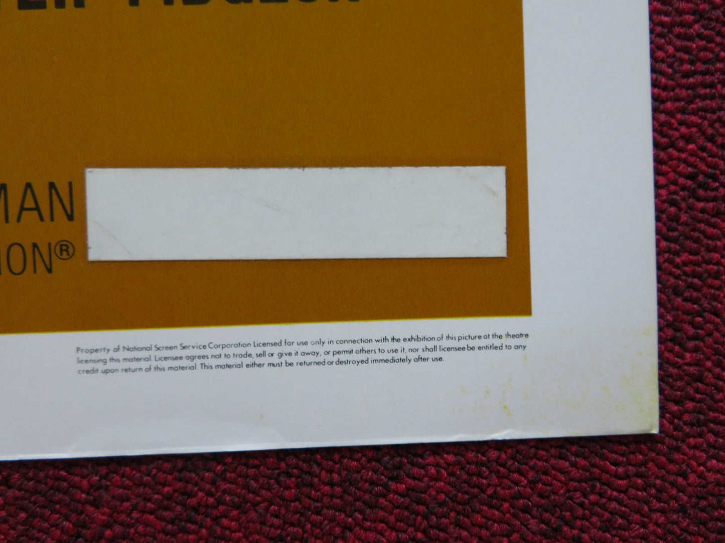 TWO MINUTE WARNING US HALF SHEET (22"x 28") POSTER CHARLTON HESTON J.CASSAVET Rendezvous Cinema Movie posters