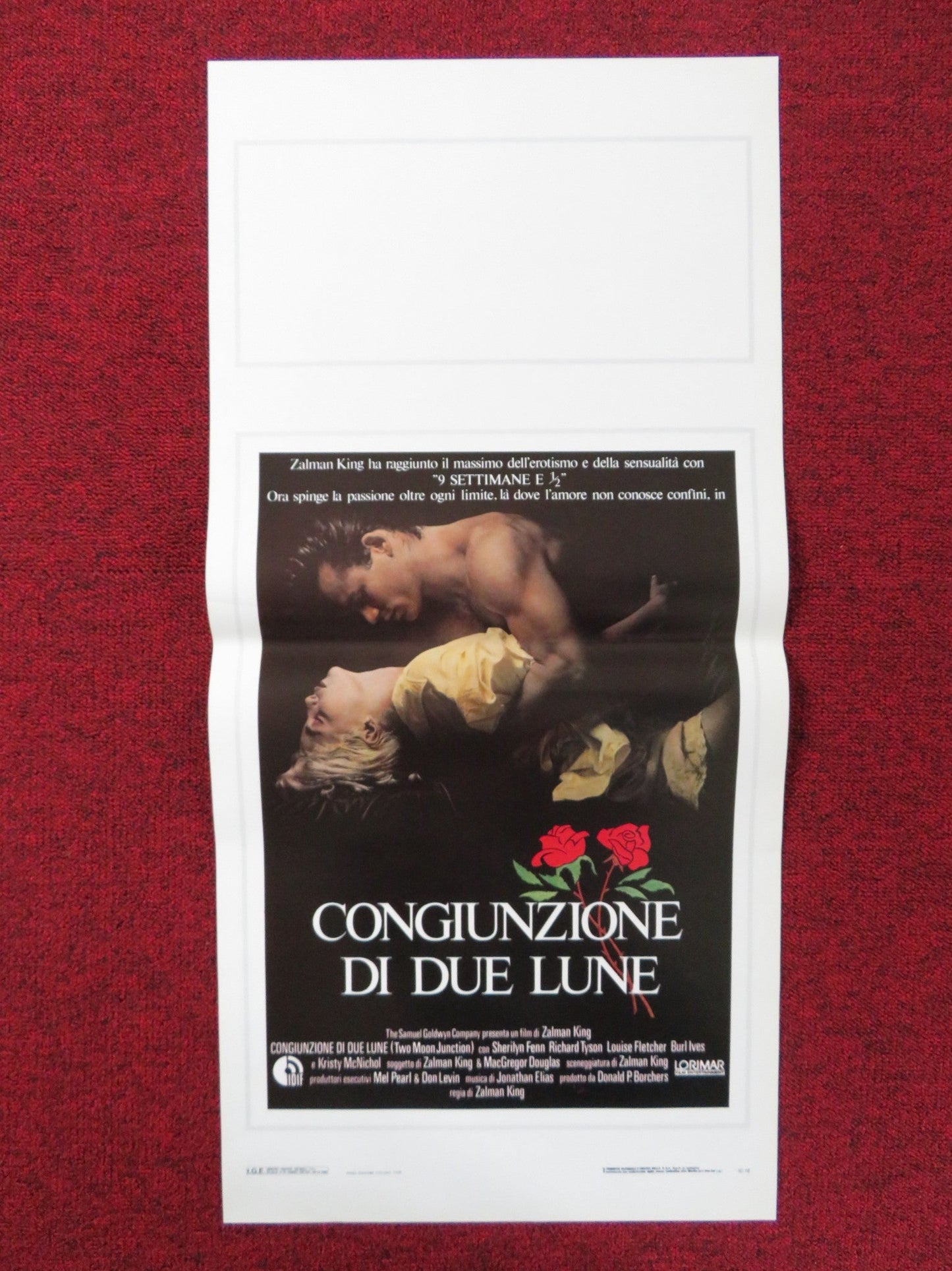 TWO MOON JUNCTION ITALIAN LOCANDINA POSTER SHERILYN FENN RICHARD TYSON 1988 Rendezvous Cinema Movie posters
