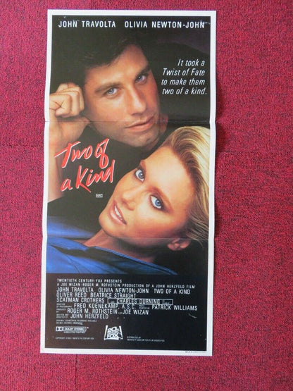 TWO OF A KIND FOLDED AUSTRALIAN DAYBILL POSTER JOHN TRAVOLTA OLIVIA NEWTON - JOHN Movie posters